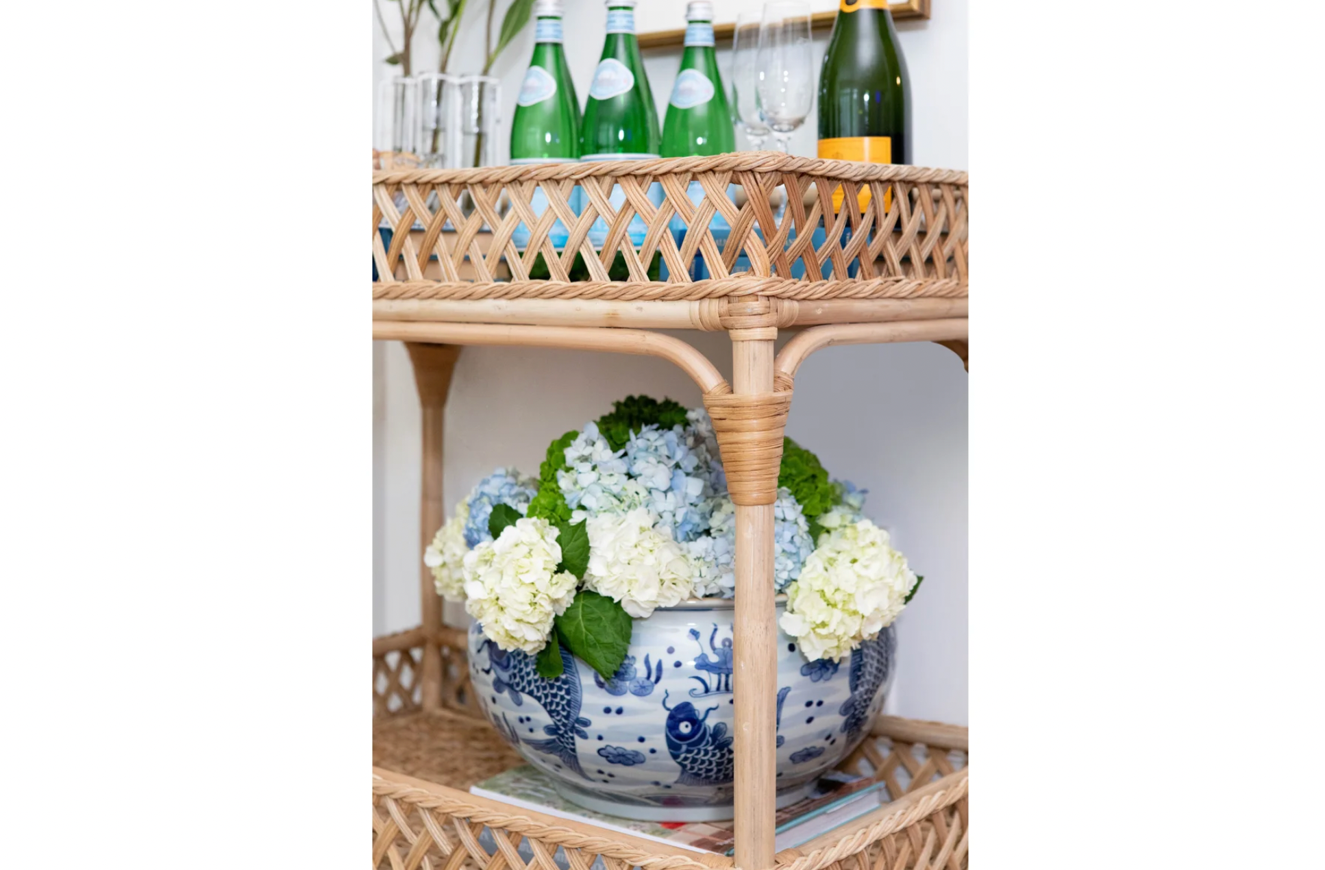 Trellis Bar Cart  | Newport Lamp And Shade | Located in Newport, RI