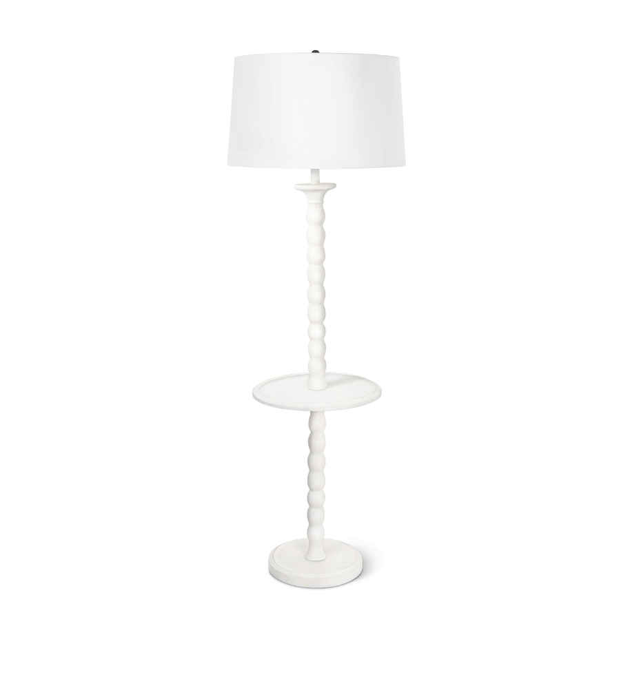 Perennial Floor Lamp in White  | Newport Lamp And Shade | Located in Newport, RI