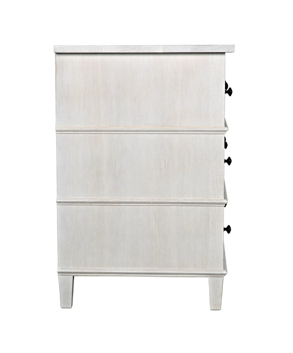 Double-Wide Chest of Drawers in a Washed Oak Finish  | Newport Lamp And Shade | Located in Newport, RI