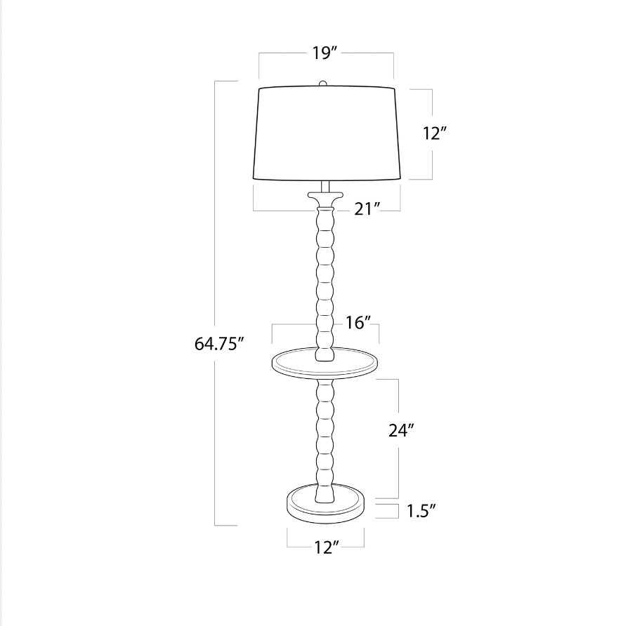 Perennial Floor Lamp in Natural | Newport Lamp And Shade | Located in Newport, RI