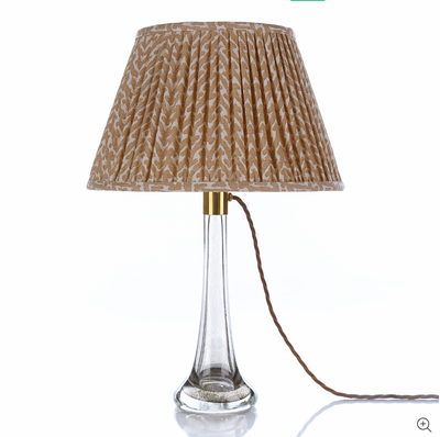 Fermoie Lampshade - Rabanna in Nut Brown | Newport Lamp And Shade | Located in Newport, RI