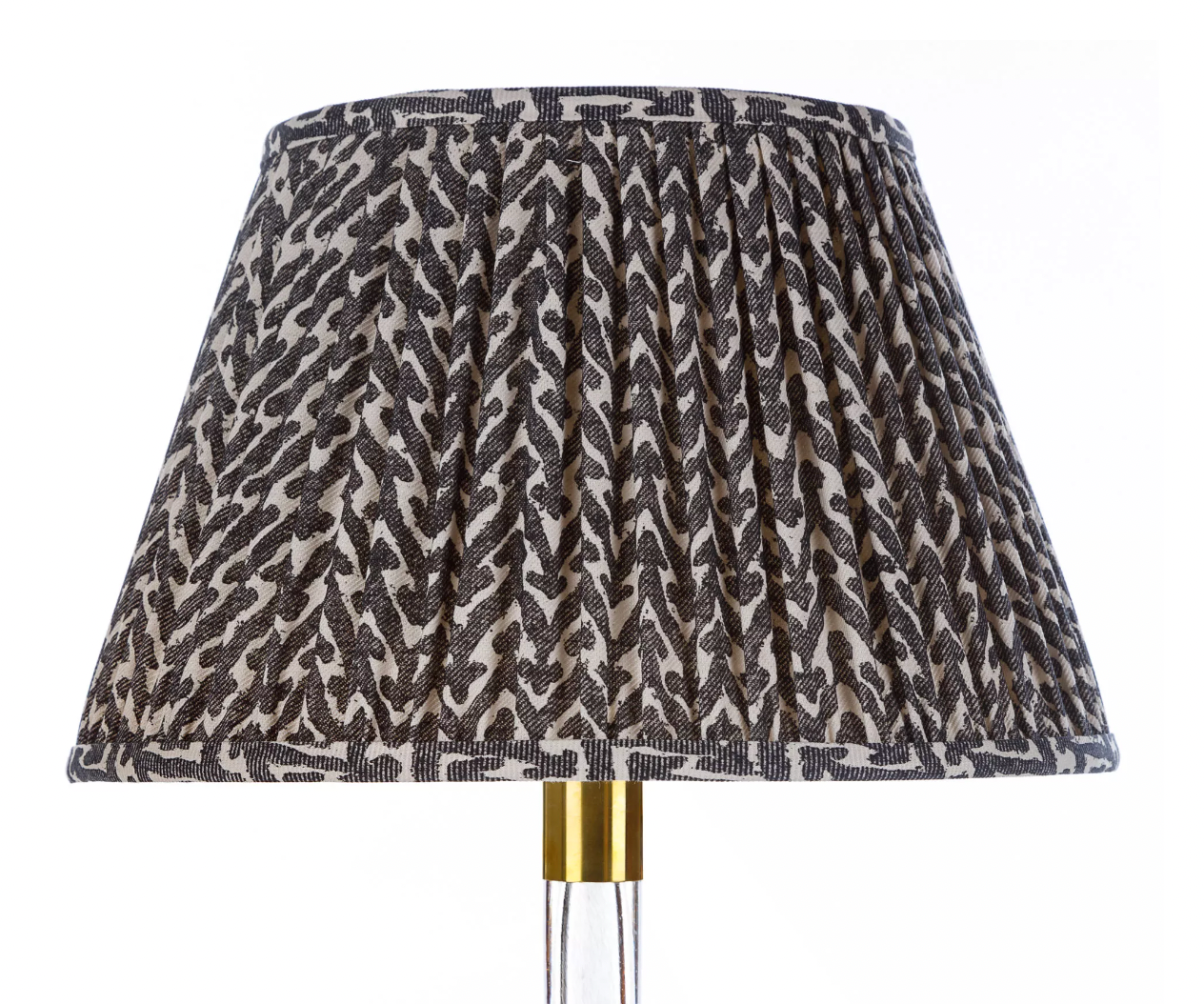 Fermoie Lampshade - Rabanna in Charcoal | Newport Lamp And Shade | Located in Newport, RI