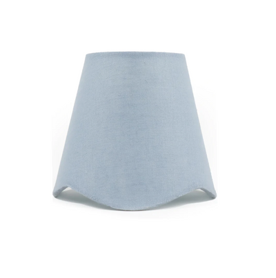 5" Scalloped Linen Candle-Clip Lampshades | Newport Lamp And Shade | Located in Newport, RI