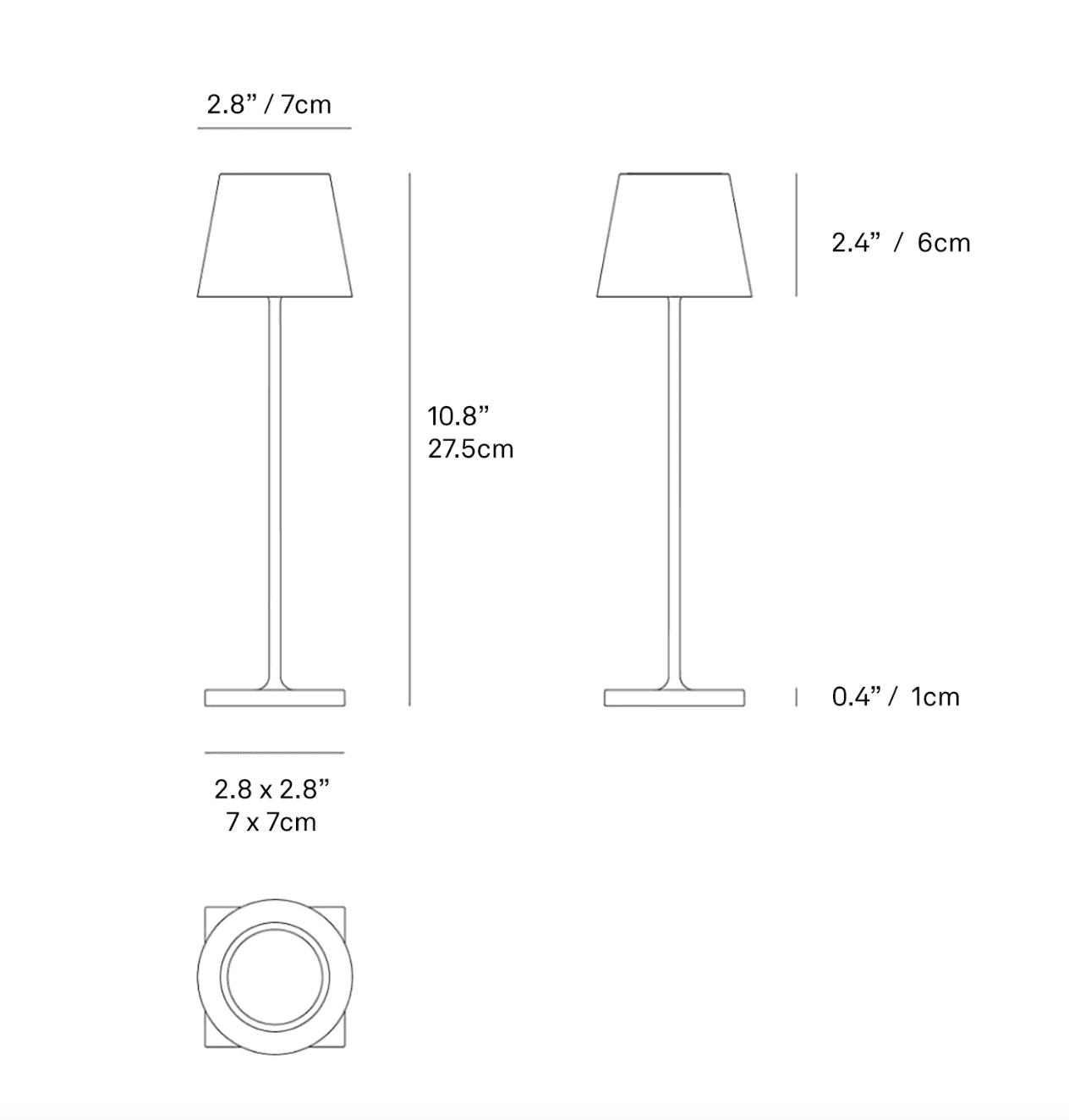 Poldina Pro Micro Cordless Table Lamp | Newport Lamp And Shade | Located in Newport, RI