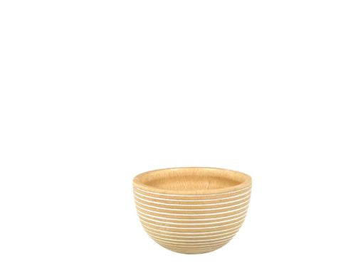 Striped Mango Wood Bowl  | Newport Lamp And Shade | Located in Newport, RI