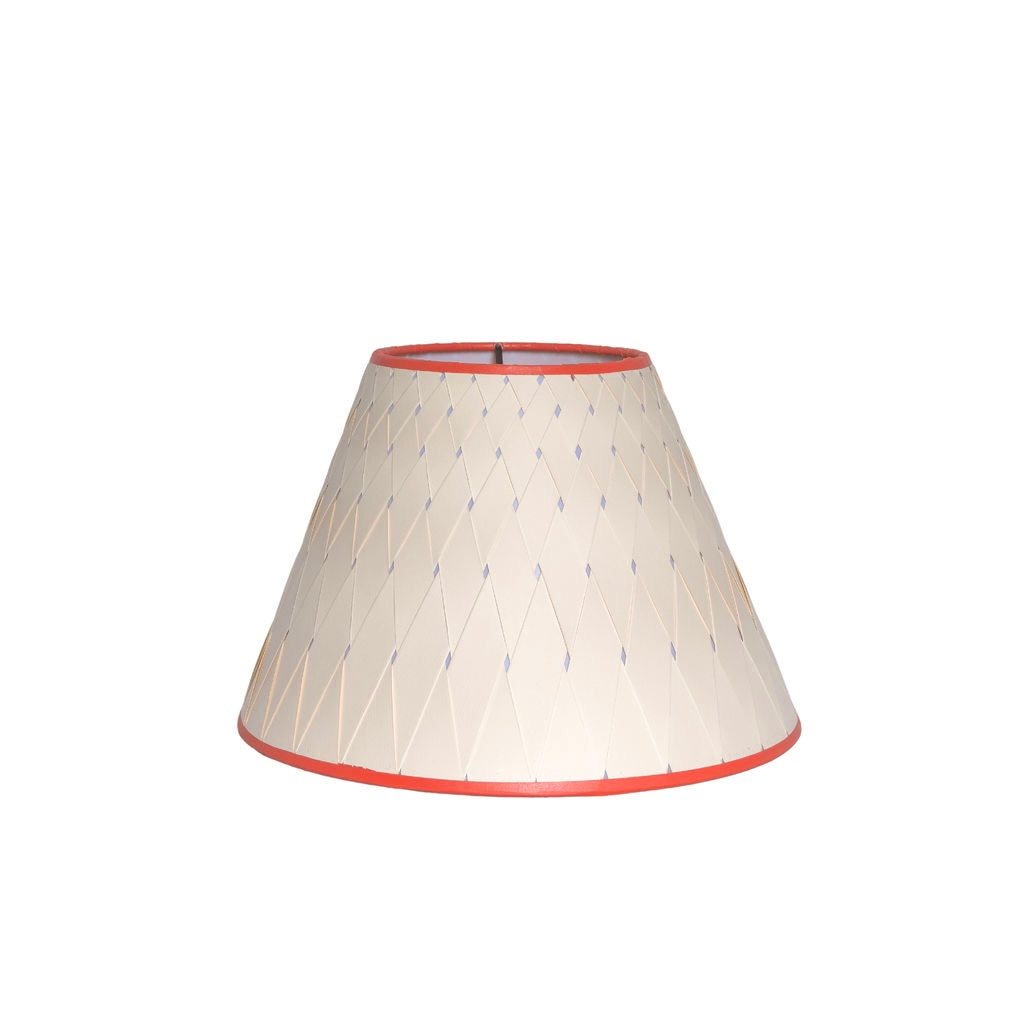 Woven Paper Lampshades with Colorful Trim | Newport Lamp And Shade | Located in Newport, RI