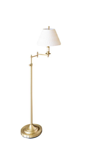 Swing Arm Floor Lamp with Adjustable Height | Newport Lamp And Shade | Located in Newport, RI
