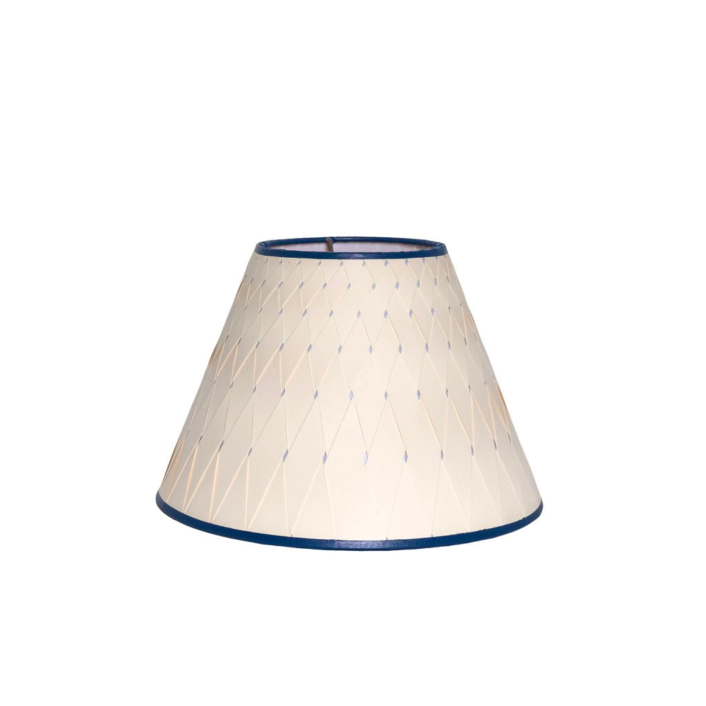 Woven Paper Lampshades with Colorful Trim | Newport Lamp And Shade | Located in Newport, RI