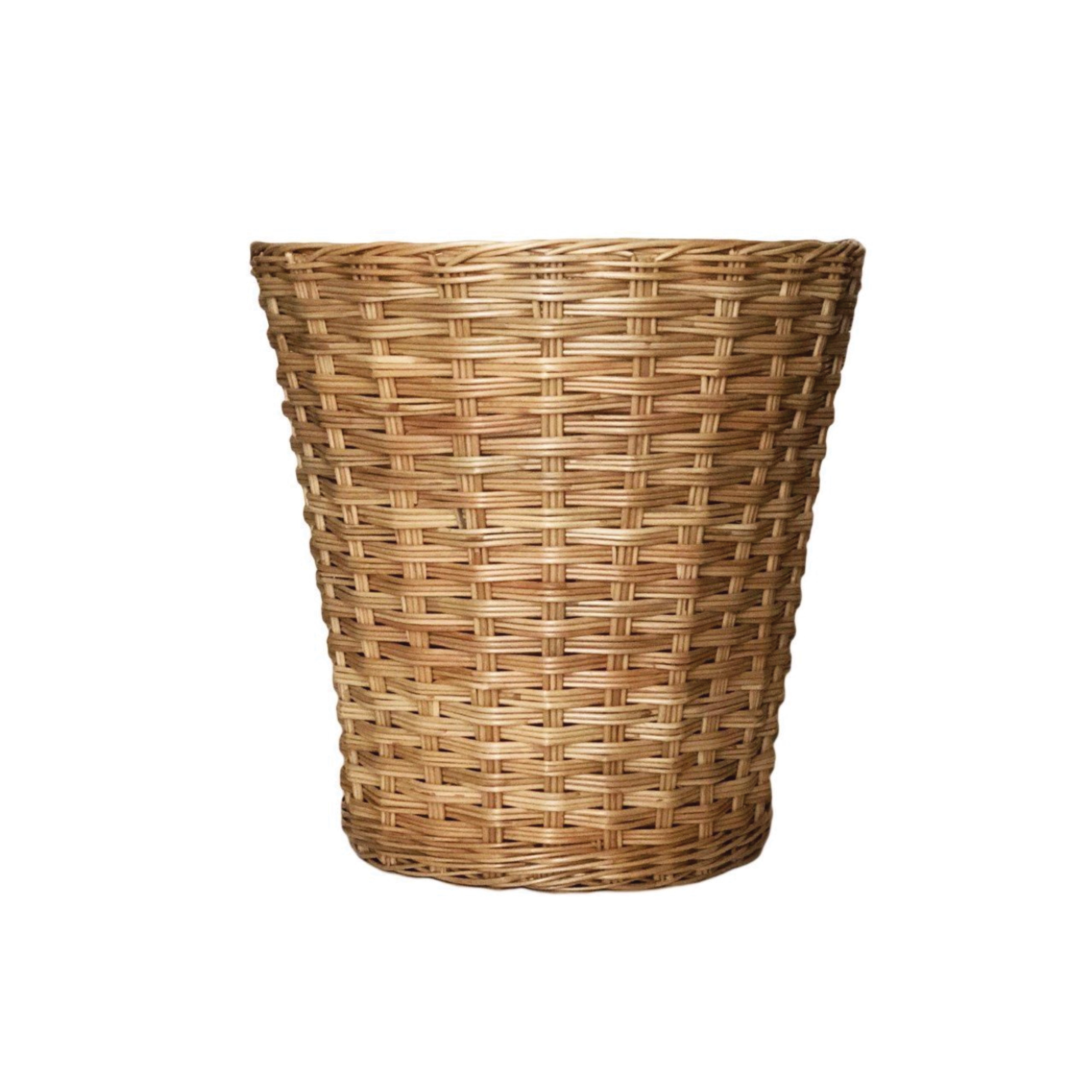 Wicker Basket  | Newport Lamp And Shade | Located in Newport, RI